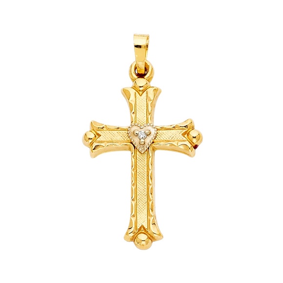 14K Yellow GoldReligious Cross Pendant